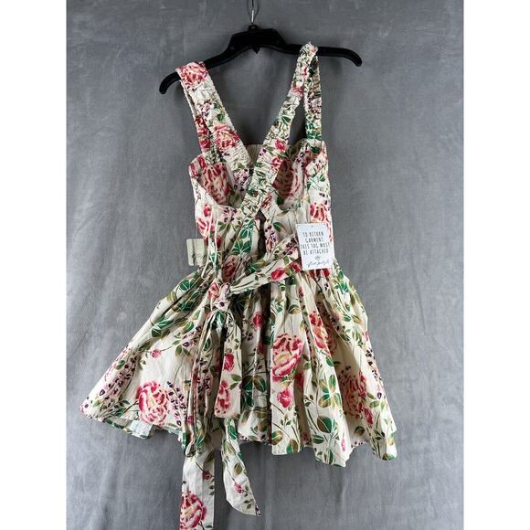 Free People Matilde Mini Dress Size Medium Fit and Flare Floral - Picture 5 of 10